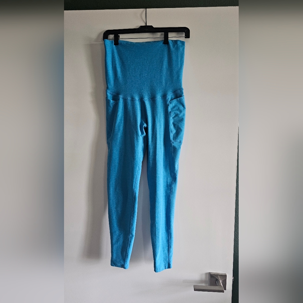 Beyond the Bump Bright Blue Maternity Leggings